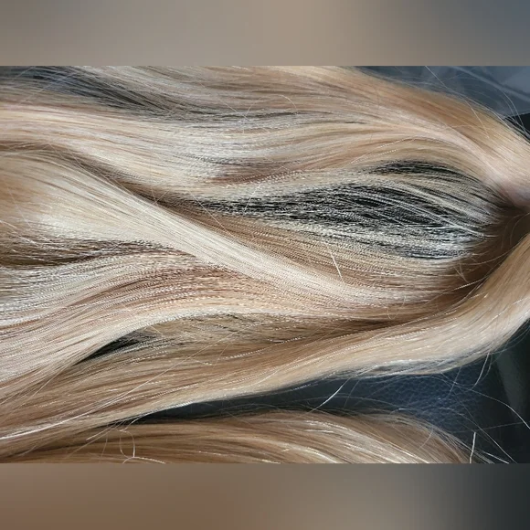 Bellami Human Hair seam silk balayage Blonde Clip ins extensions 20in 180g